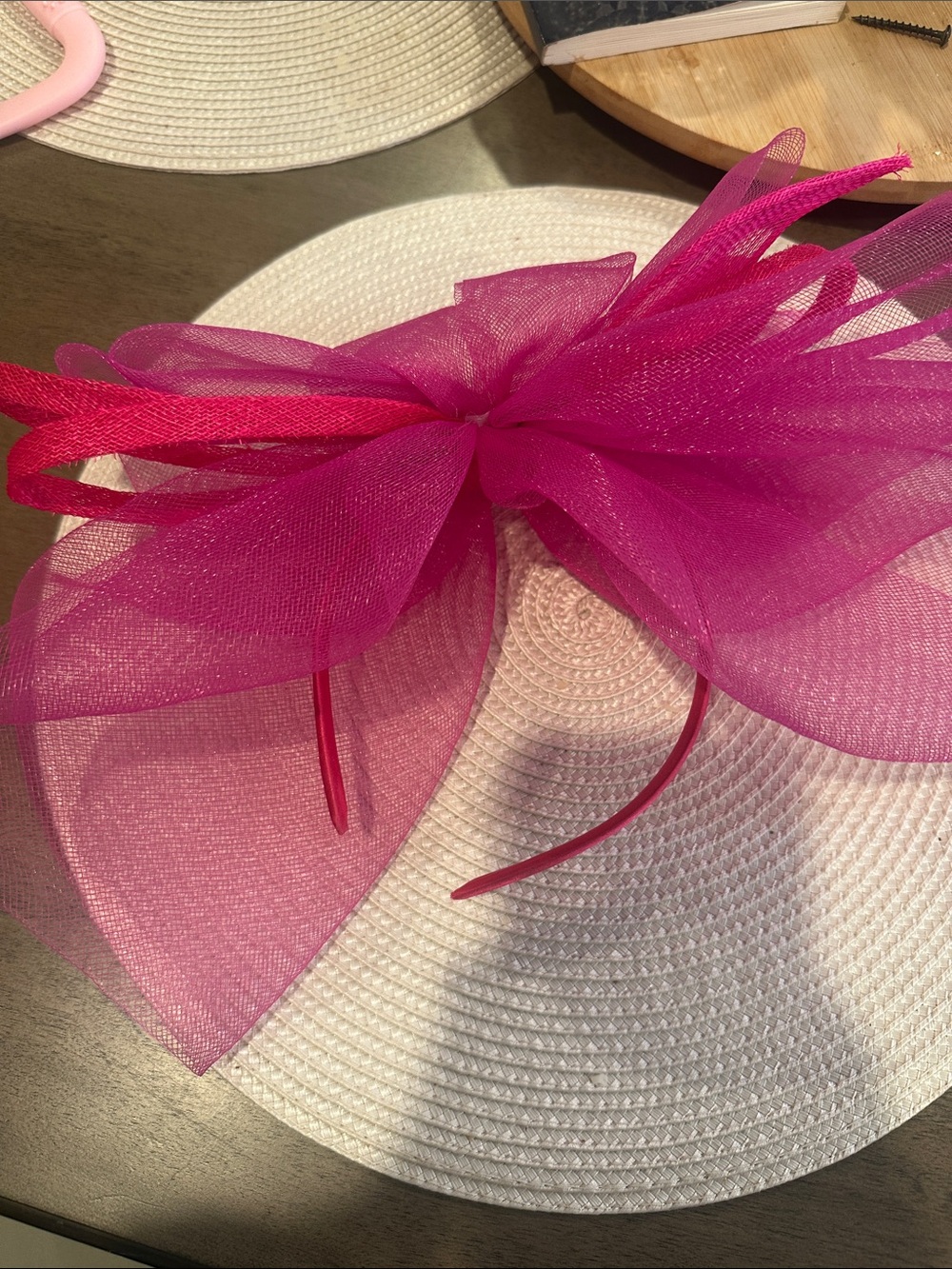 Fuchsia Bow Headband - Women Accessories